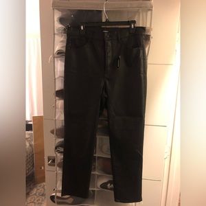 MUST GO - Express Black Waxed Pants